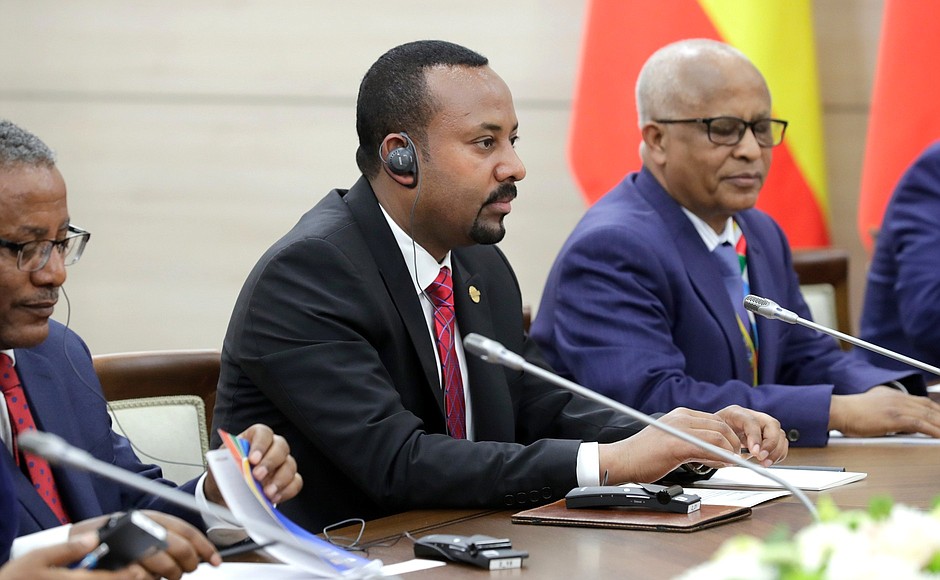 Встреча с Премьер-министром Эфиопии Абий Ахмедом.