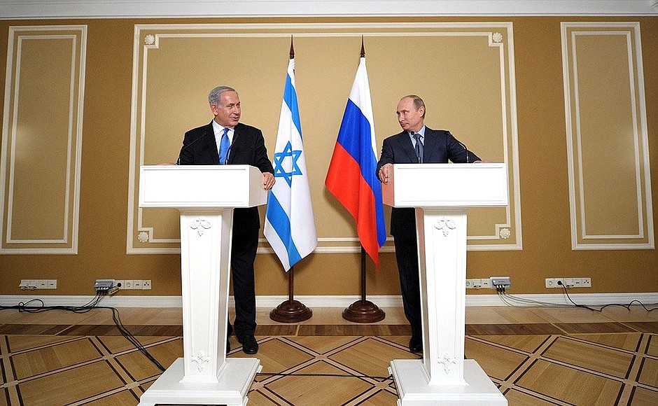 Заявления для прессы по итогам переговоров с Премьер-министром Израиля Биньямином Нетаньяху.