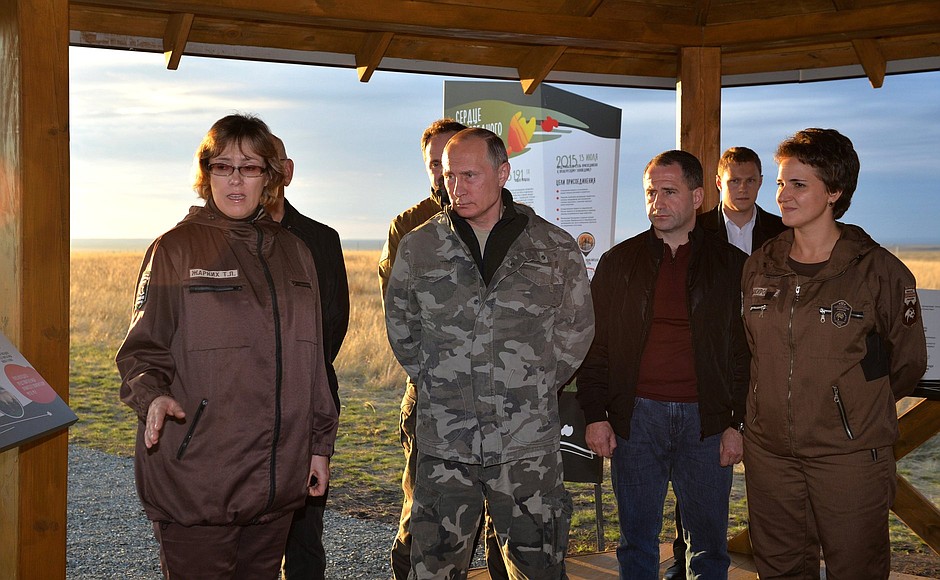 During the visit the Orenburgsky state nature reserve.