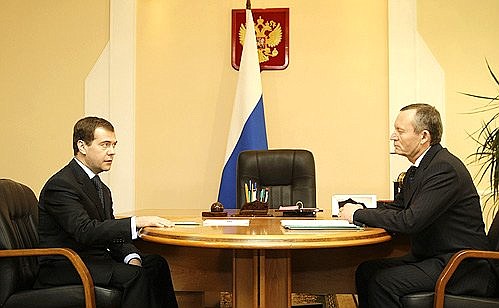 С губернатором Забайкальского края Равилем Гениатулиным.