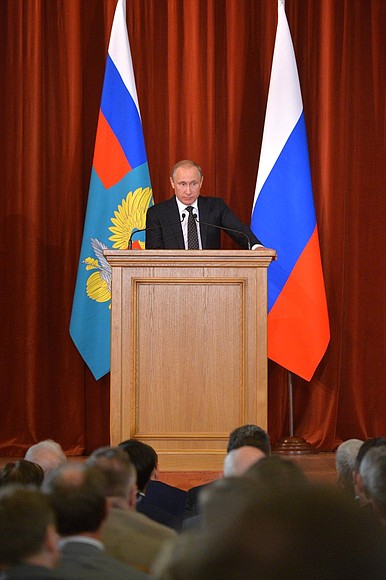 Addressing a meeting of Russian Federation ambassadors and permanent envoys.