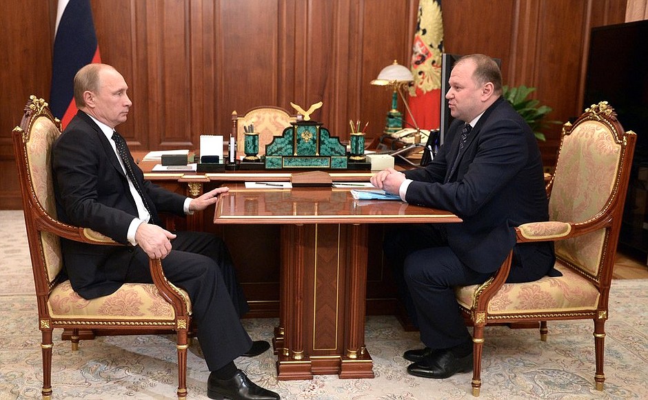 With Kaliningrad Region Governor Nikolai Tsukanov.
