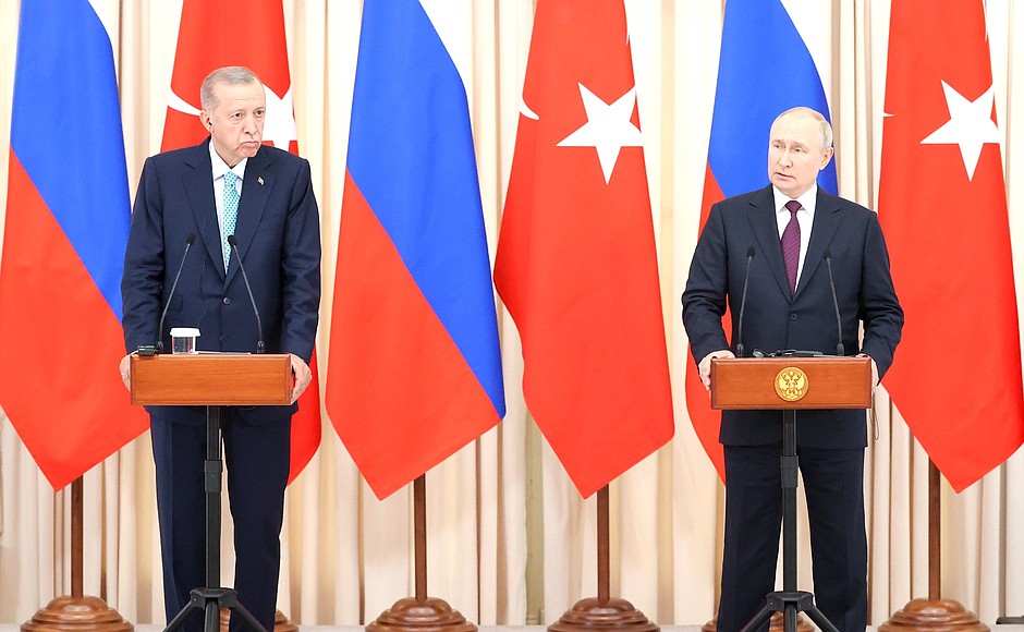 News conference following the Russian-Turkish talks.