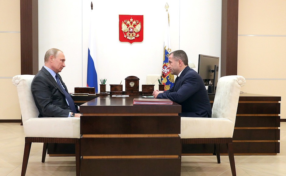 Working meeting with Ambassador Extraordinary and Plenipotentiary of Russia to Belarus and Special Presidential Representative for Expanding Trade and Economic Cooperation with Belarus Mikhail Babich.
