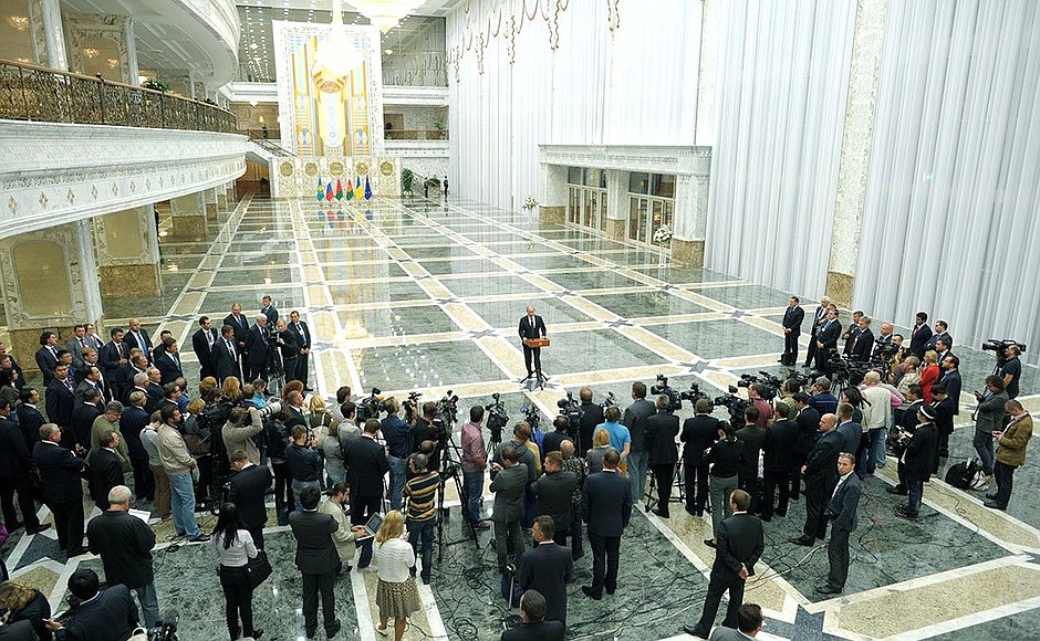 Answers to journalists’ questions following a working visit to Belarus.
