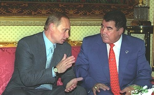 President Putin and Turkmen President Saparmurat Niyazov.