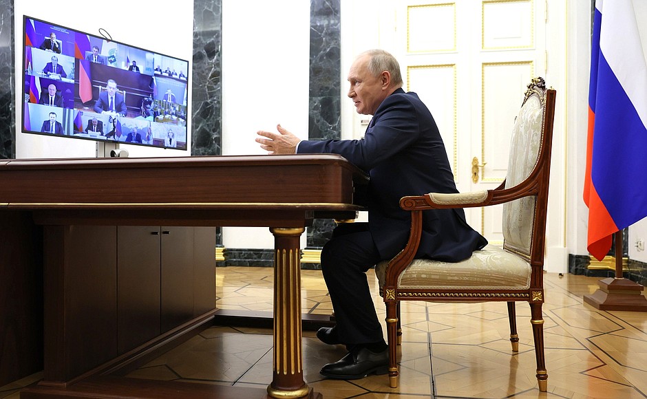 During a meeting of Council for Science and Education (via videoconference).