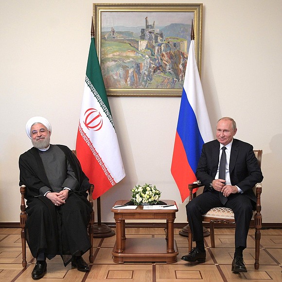 С Президентом Ирана Хасаном Рухани.