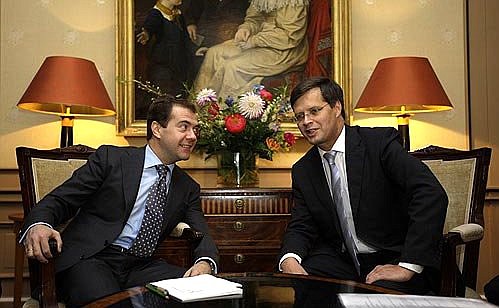 Переговоры с Премьер-министром Нидерландов Яном Петером Балкененде.