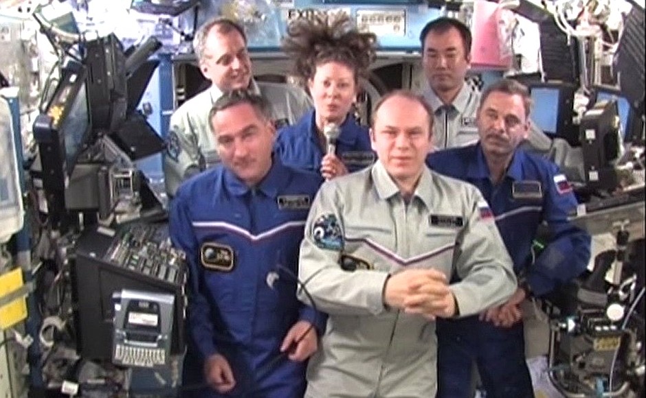 Linkup with the crew of the International Space Station.