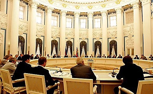 Заседание Совета при Президенте России по культуре и искусству.