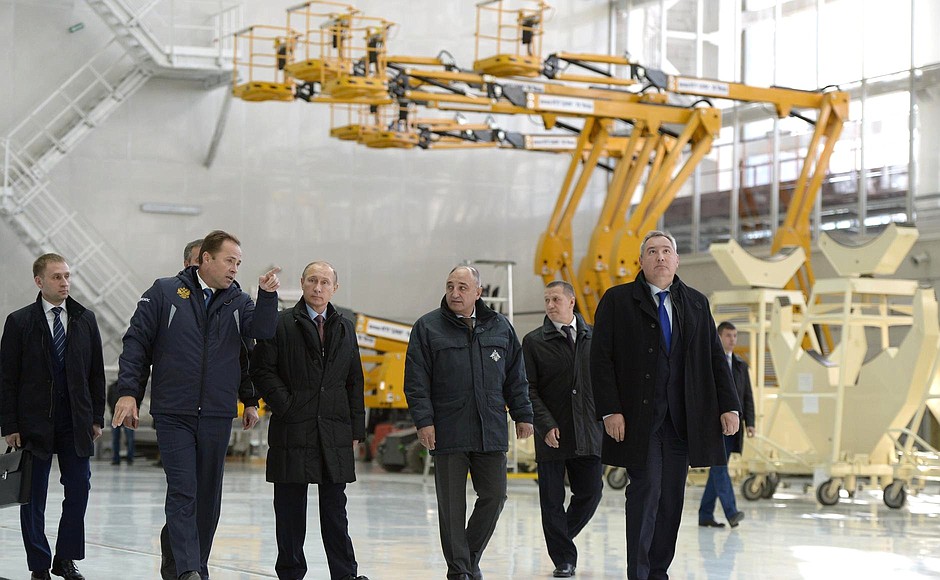At Vostochny Space Launch Centre.