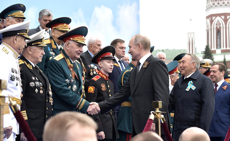 Before the Victory Parade. With Great Patriotic War veterans.