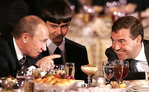 На церемонии открытия Года семьи в России.