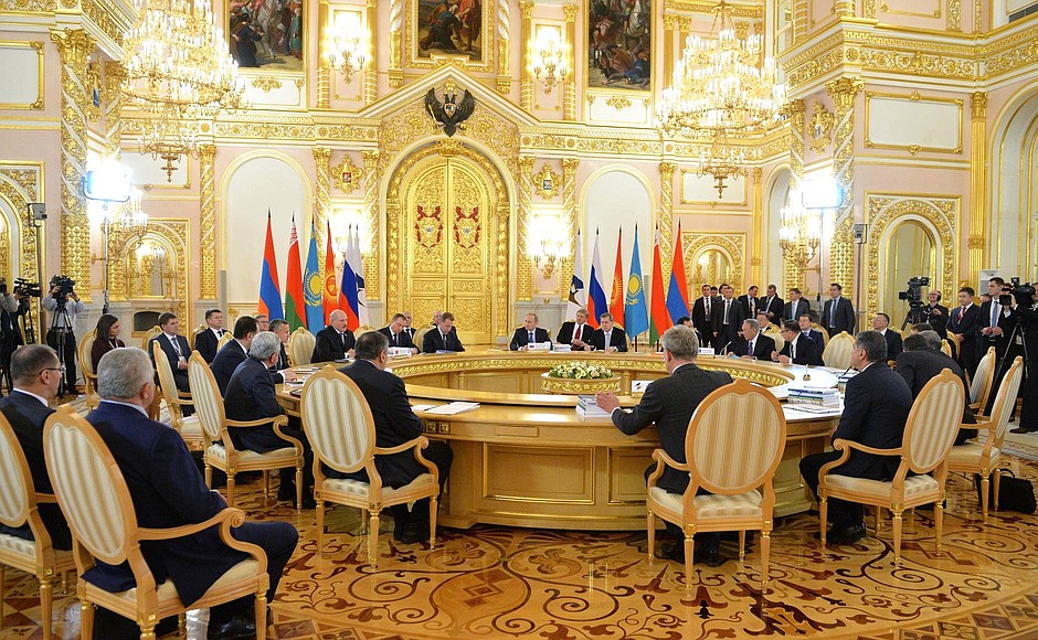 Заседание Высшего Евразийского экономического совета на уровне глав государств.