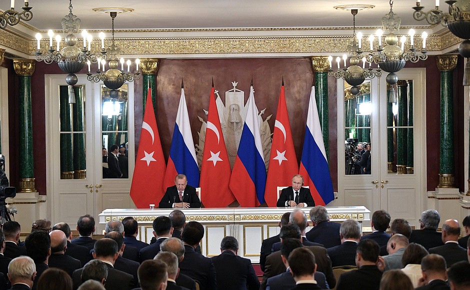 News conference following Russian-Turkish talks.