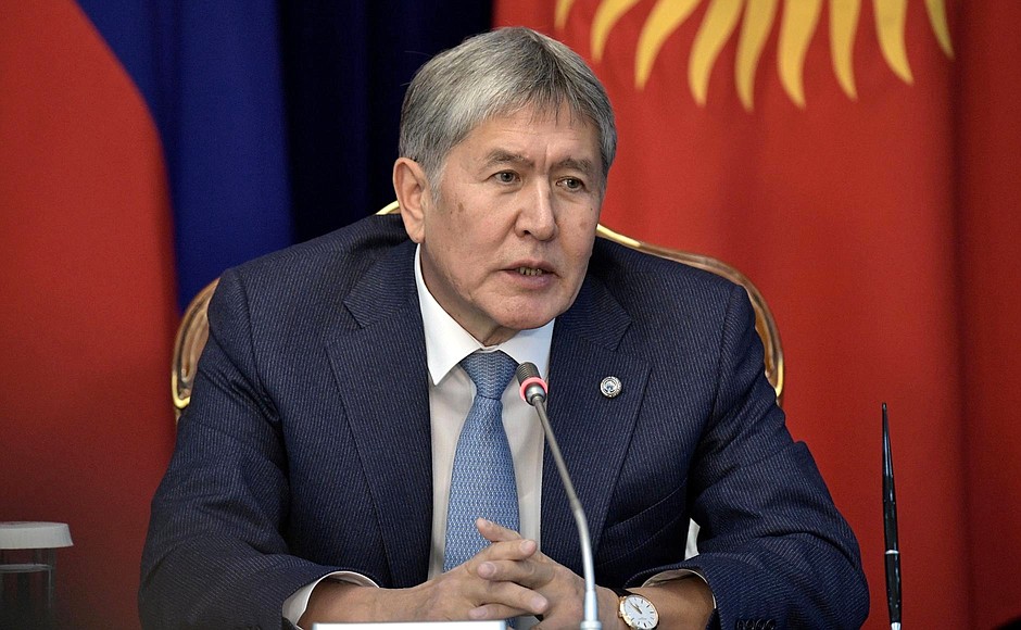 President of Kyrgyzstan Almazbek Atambayev.