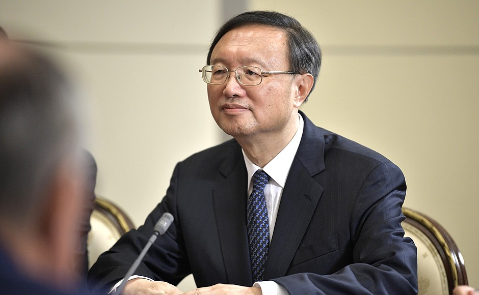 Yang Jiechi, member of the Politburo of the Communist Party of China’s Central Committee responsible for foreign policy.