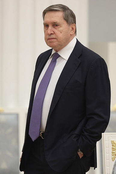 Aide to the President of the Russian Federation Yury Ushakov before the meeting with heads of delegations taking part in multilateral consultations of security council secretaries and national security advisors on Afghanistan.