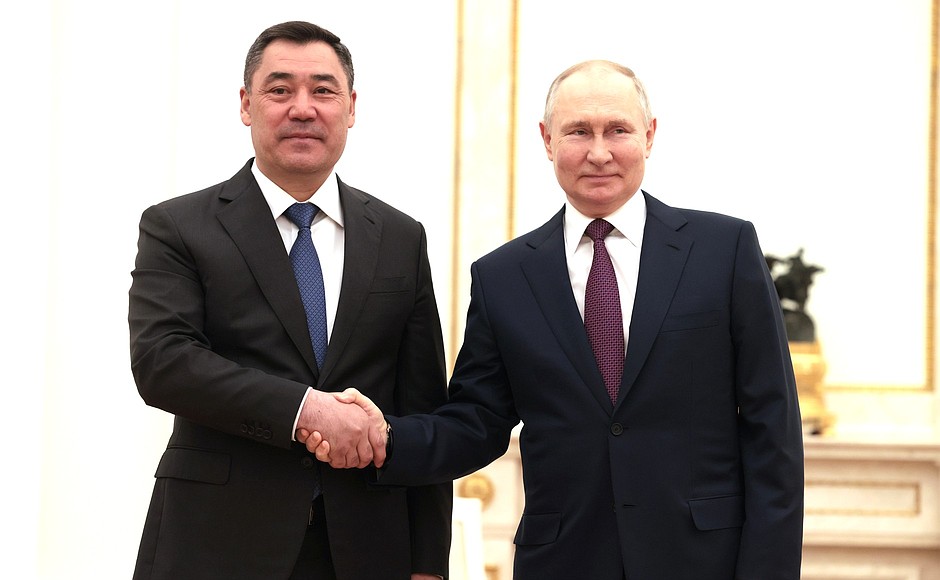 With President of Kyrgyzstan Sadyr Japarov.
