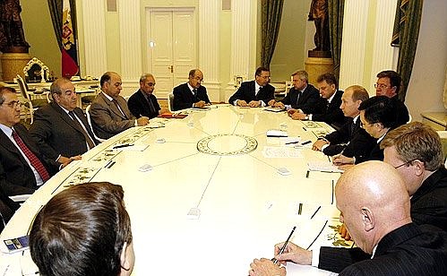Встреча с премьер-министром Временного правительства Ирака Иядом Аляви.