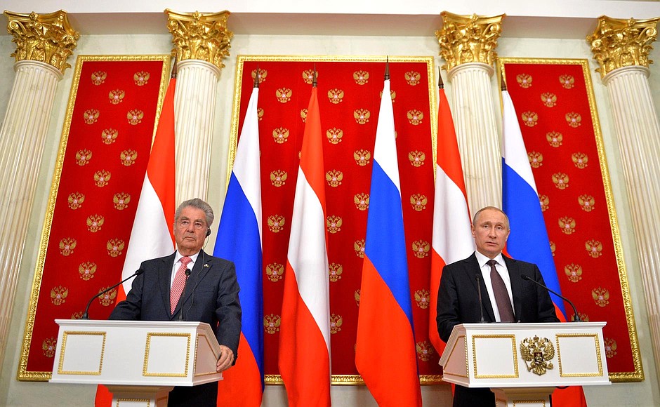 Statements for the press following talks with Federal President of Austria Heinz Fischer.