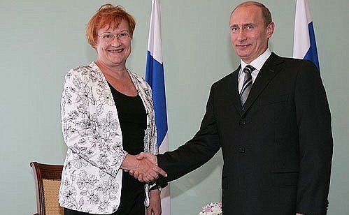 throw dust in eyes Remarkable forum Vladimir Putin met with Finnish President Tarja Halonen • President of  Russia