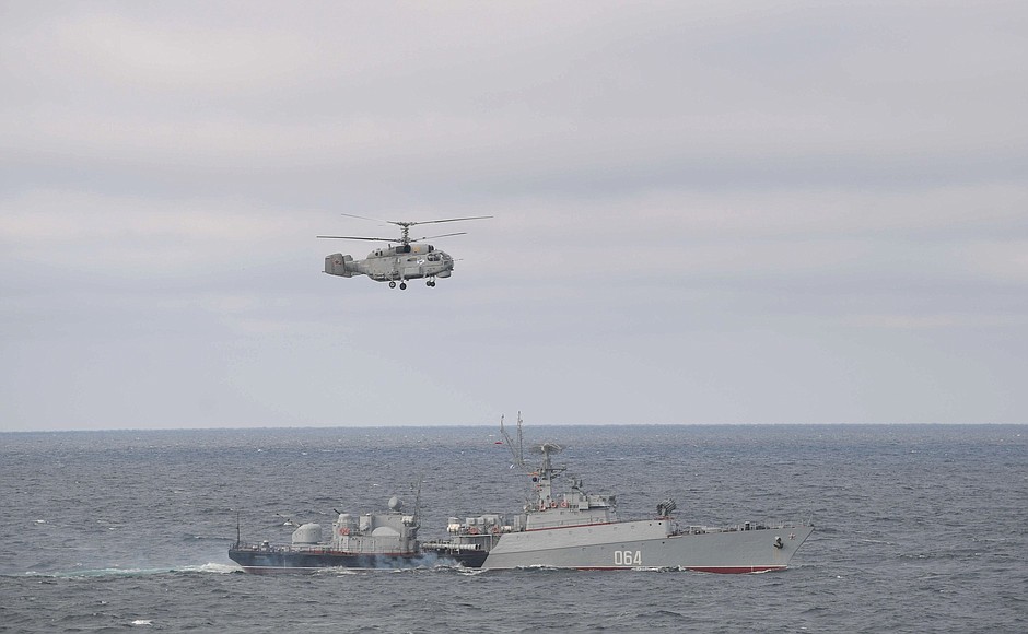 Joint exercises of Northern and Black Sea fleets.