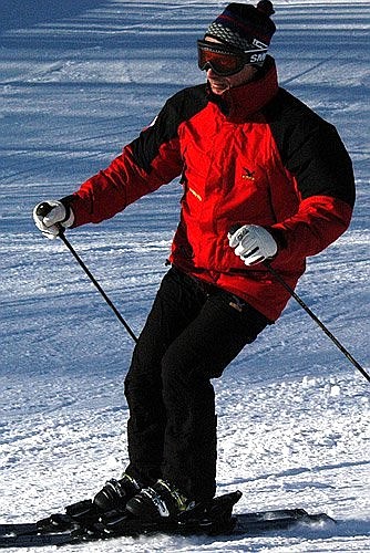 President Putin at the Abzakovo mountain ski centre.
