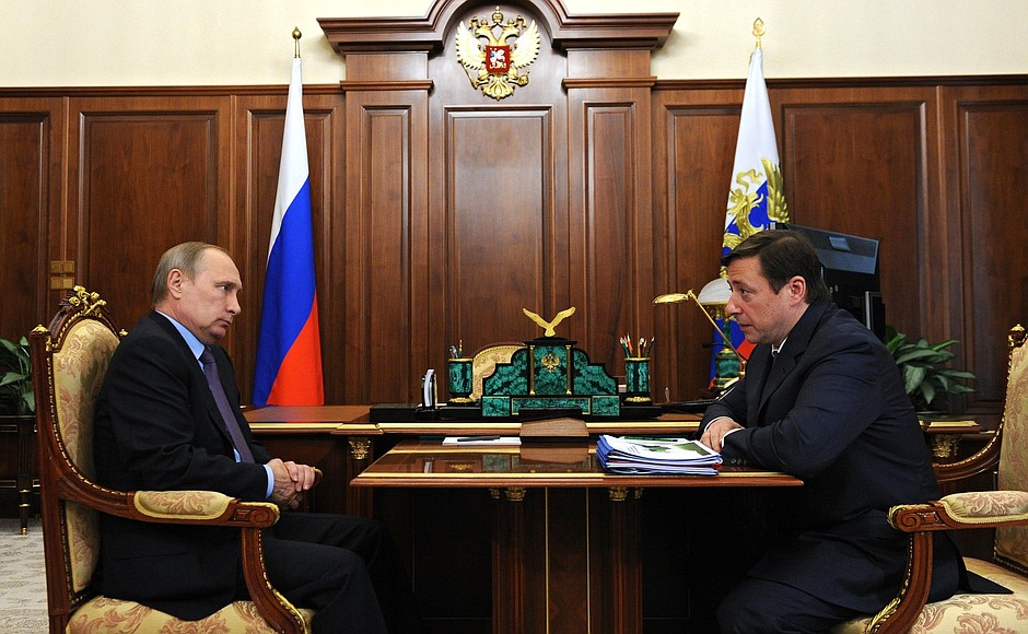 With Deputy Prime Minister Alexander Khloponin.