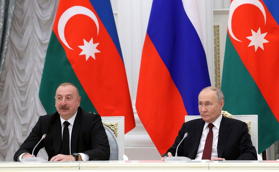 With President of the Republic of Azerbaijan Ilham Aliyev at the meeting with veteran builders and workers of the Baikal-Amur Mainline.