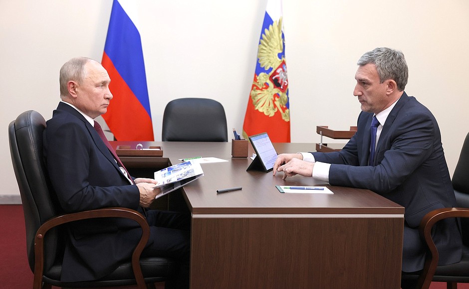 Meeting with Amur Region Governor Vasily Orlov.
