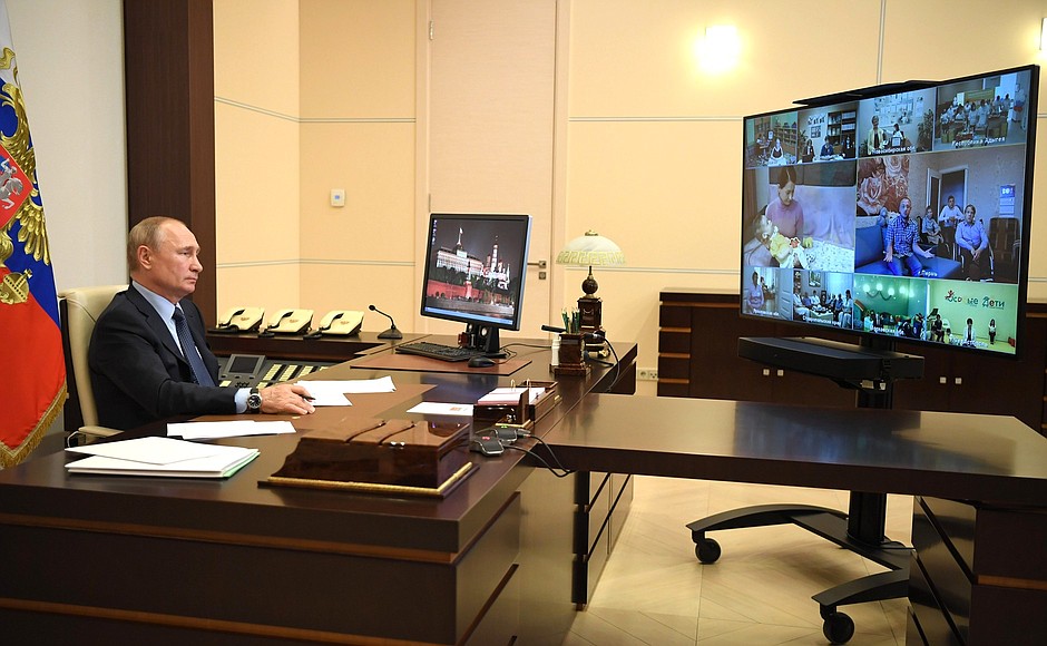 During the meeting (via videoconference) with social workers of state institutions and NGOs.