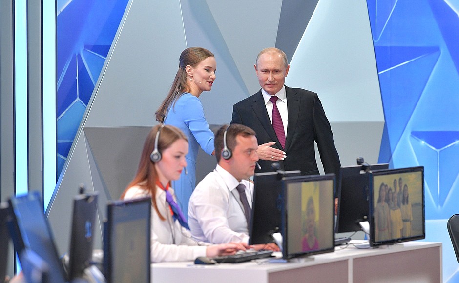 Before the Direct Line with Vladimir Putin.