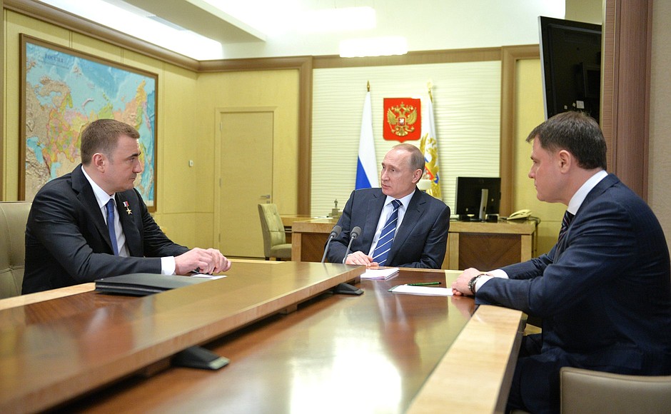 С Алексеем Дюминым (слева) и Владимиром Груздевым.