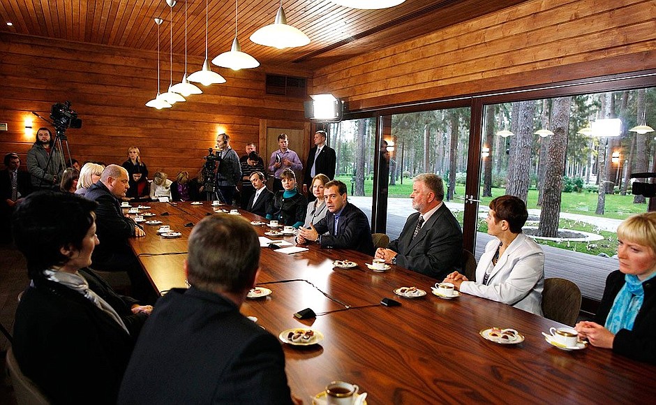 Meeting with culture professionals from the Smolensk Region.