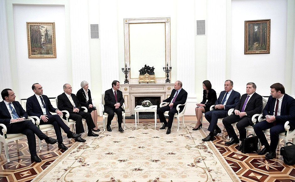 Встреча с Президентом Республики Кипр Никосом Анастасиадисом.