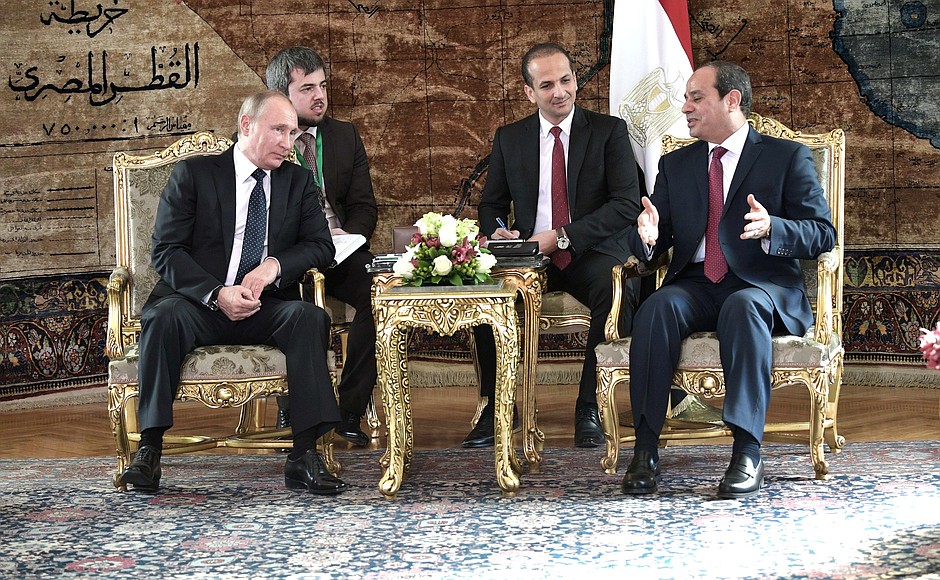 With President of Egypt Abdel Fattah el-Sisi.