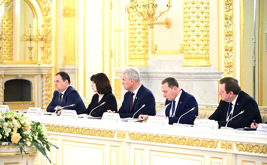 Participants in the meeting of the Supreme State Council of the Union State.