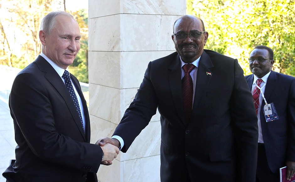 With President of the Republic of the Sudan Omar Al-Bashir.