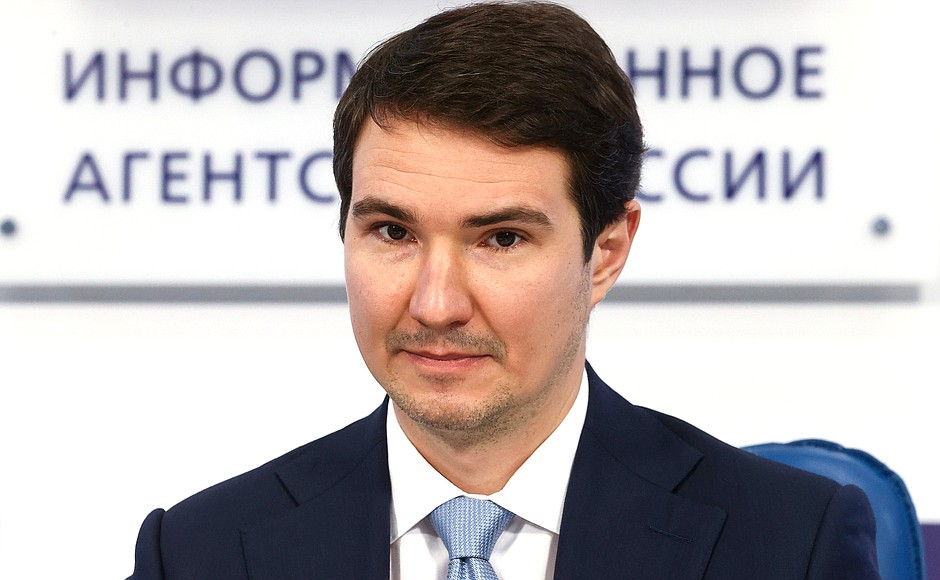 Winners of 2021 Presidential Prize in Science and Innovation for Young Scientists announced. Deputy Chief of the Presidential Directorate for Science and Education Policy Denis Sekirinsky at a special news conference.