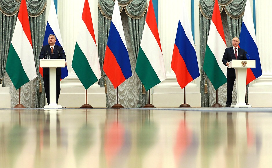News conference following Russian-Hungarian talks.