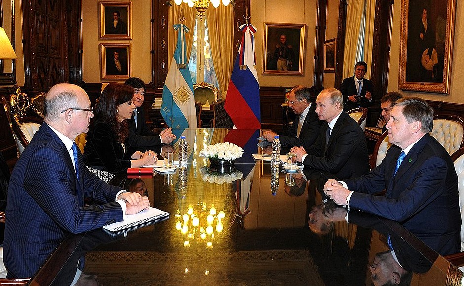 Российско-аргентинские переговоры в узком составе.