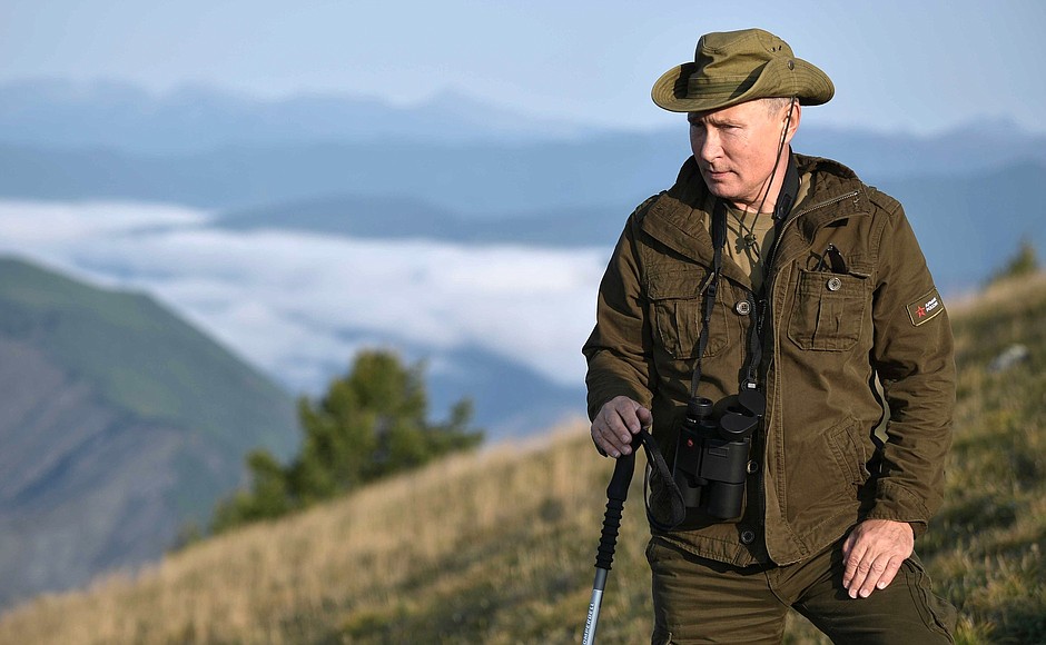 Vladimir Putin spent the weekend in Tyva.