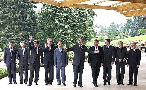 Главы государств и правительств стран – участниц «Группы восьми».