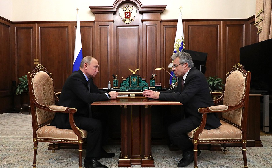 With President of Russian Academy of Sciences Alexander Sergeyev.