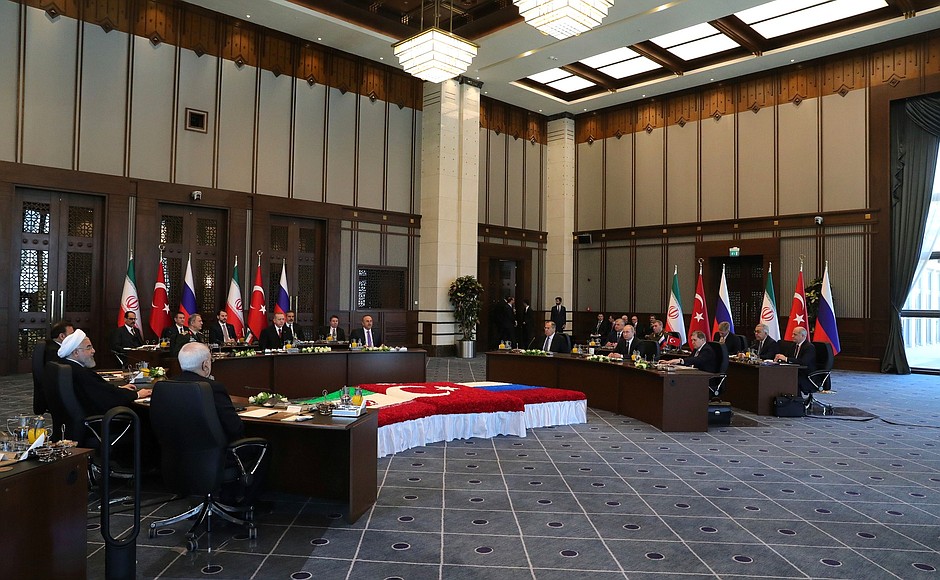 Meeting of the presidents of Russia, Turkey and Iran.