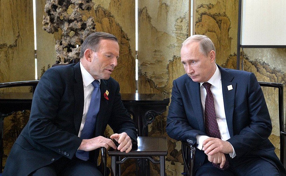 With Prime Minister of Australia Tony Abbott.