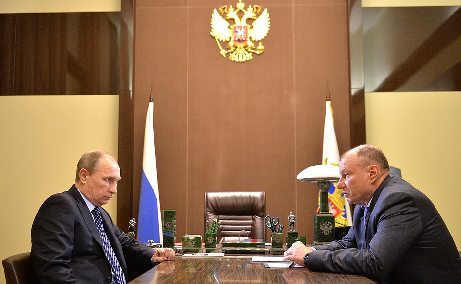With CEO of MMC Norilsk Nickel Vladimir Potanin.