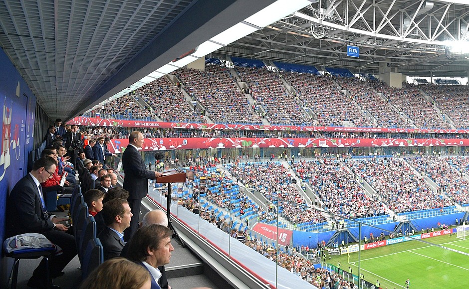 Speech at the opening ceremony of the 2017 Confederations Cup.